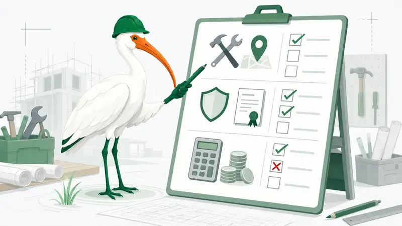 Go/No-Go-Checkliste für kleine Baubetriebe