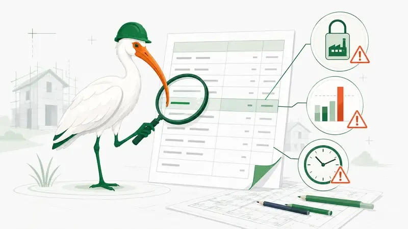 Ibis entdeckt Warnsignale im Leistungsverzeichnis